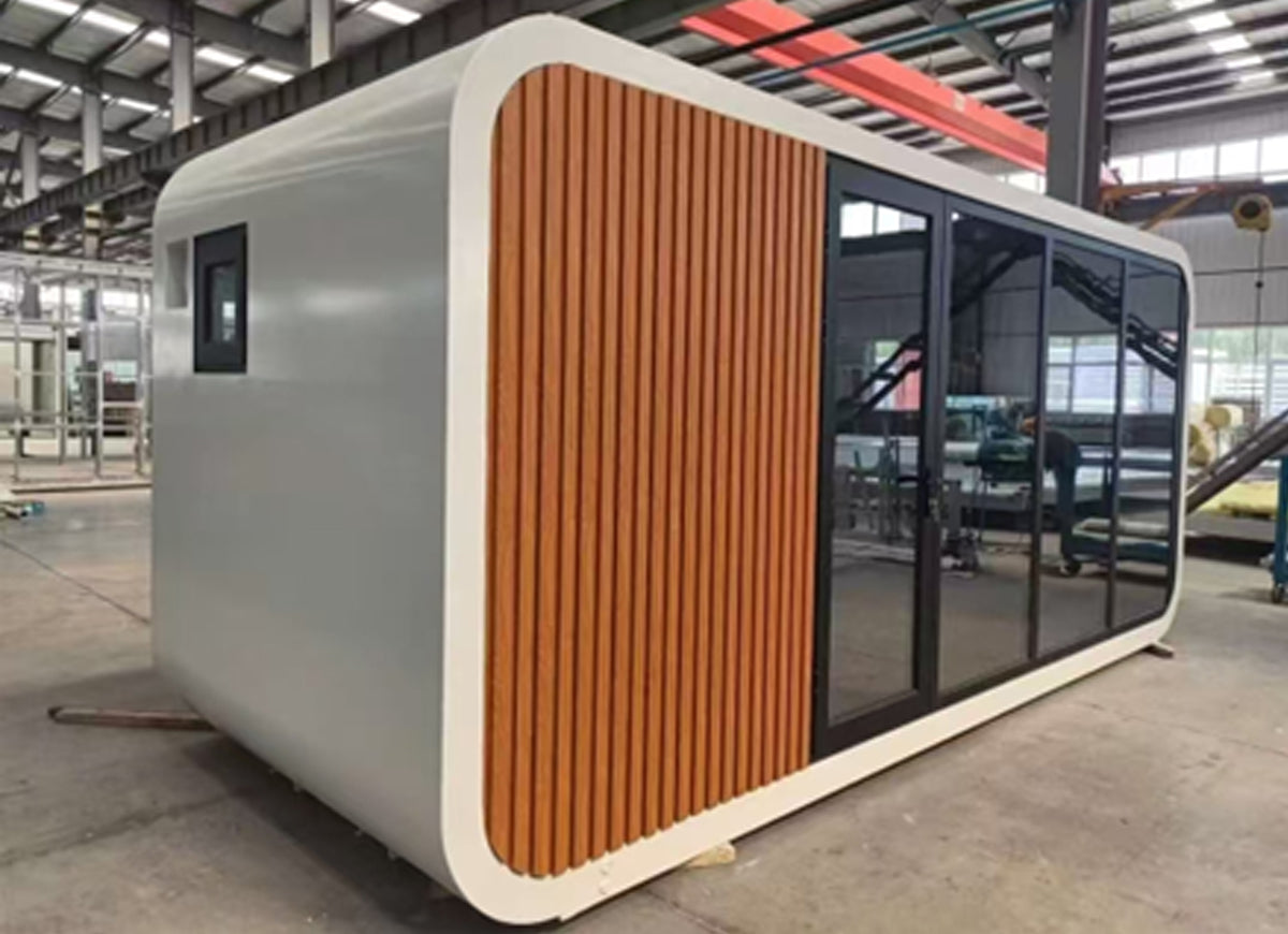 Apple cabin with 1.5mm galvanized steel wall sheet