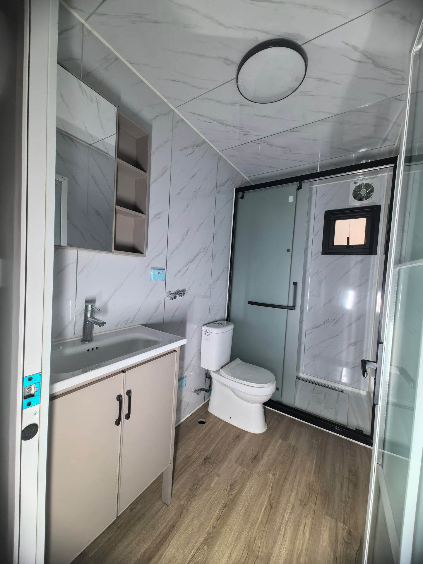 20FT Expandable Flat Roof House 1-bed Wooden available #173 #174--TBC