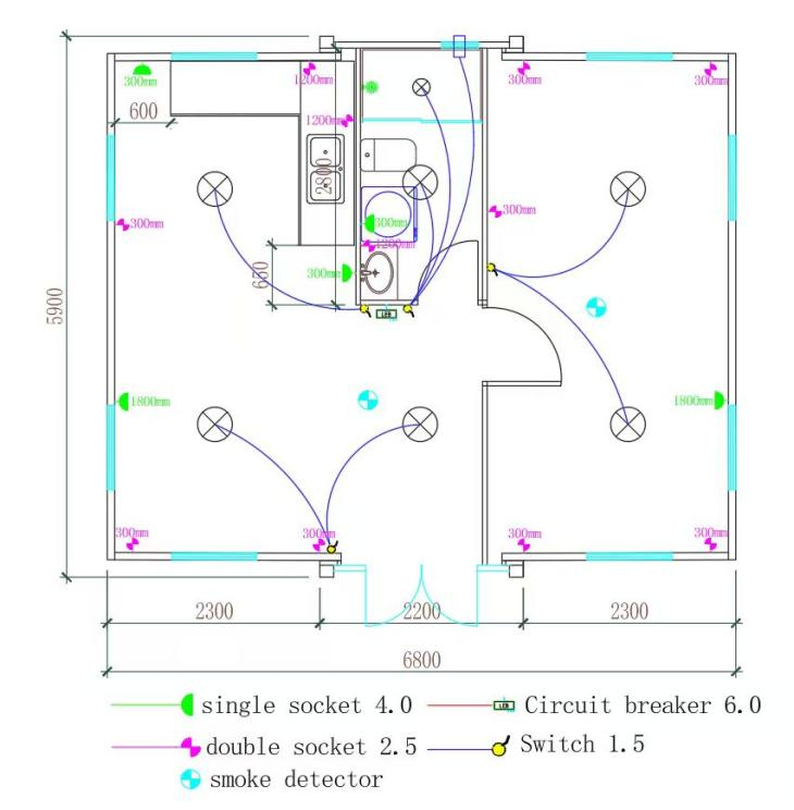 20FT Expandable Flat Roof House 1-bed Wooden available #173 #174--TBC