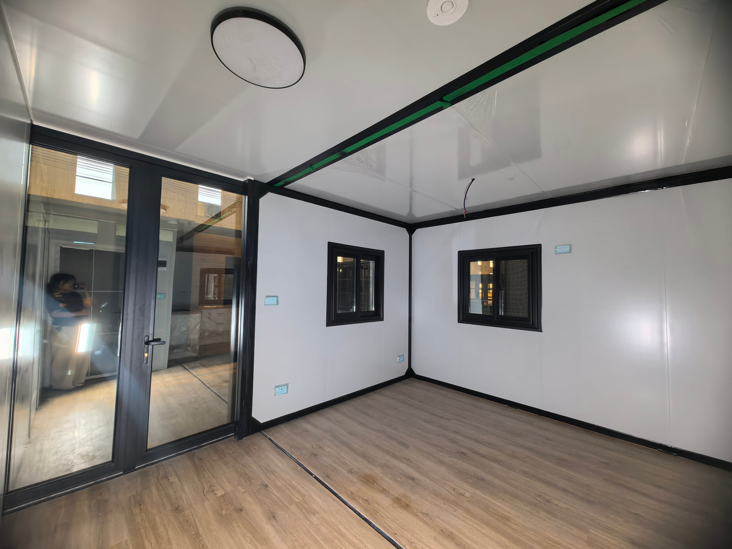 20FT Expandable Flat Roof House 2-bed Grey available #177 #178 ETA-August 14