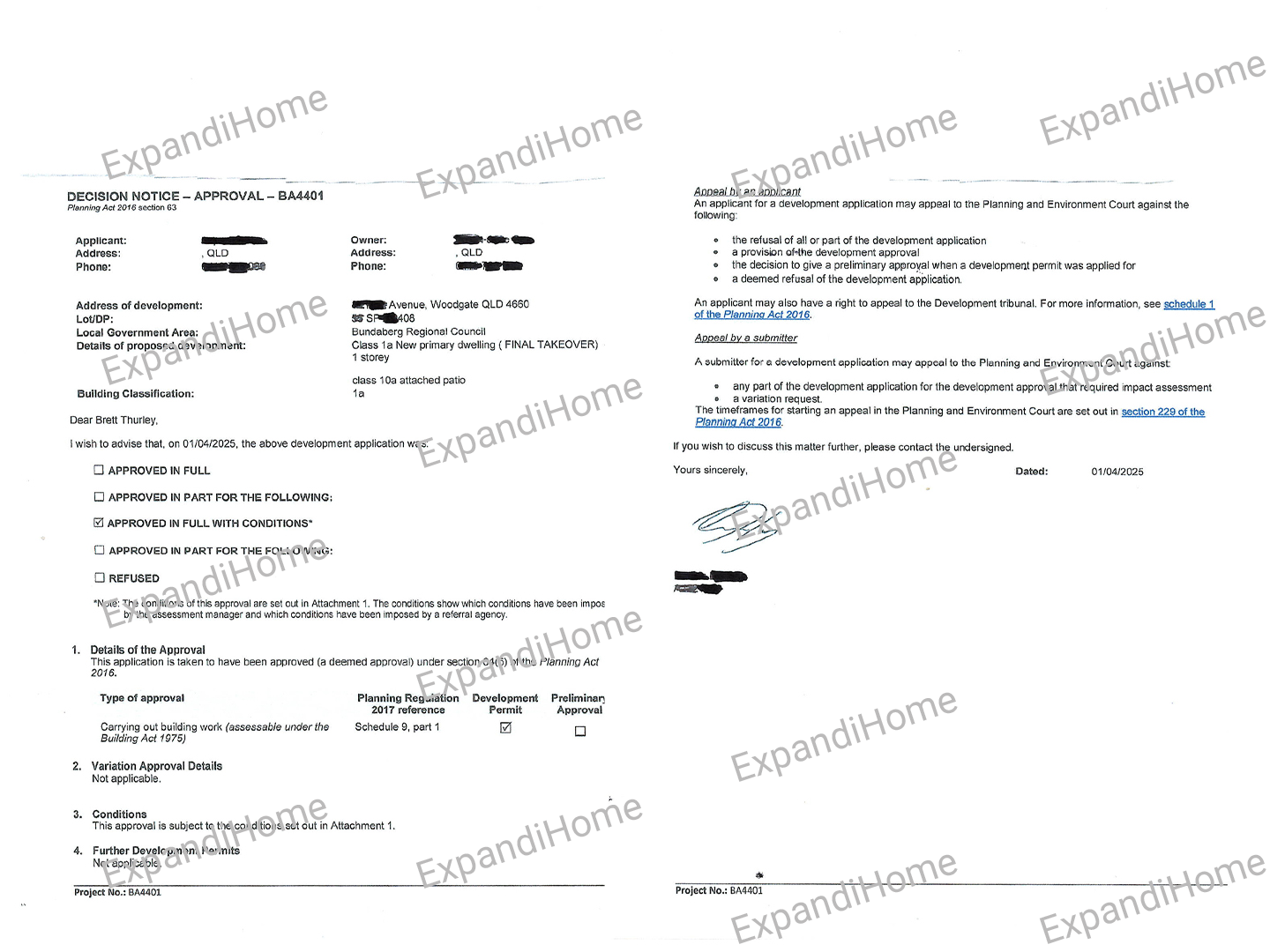Document with 'ExpandiHome' branding on a white background ExpandiHome